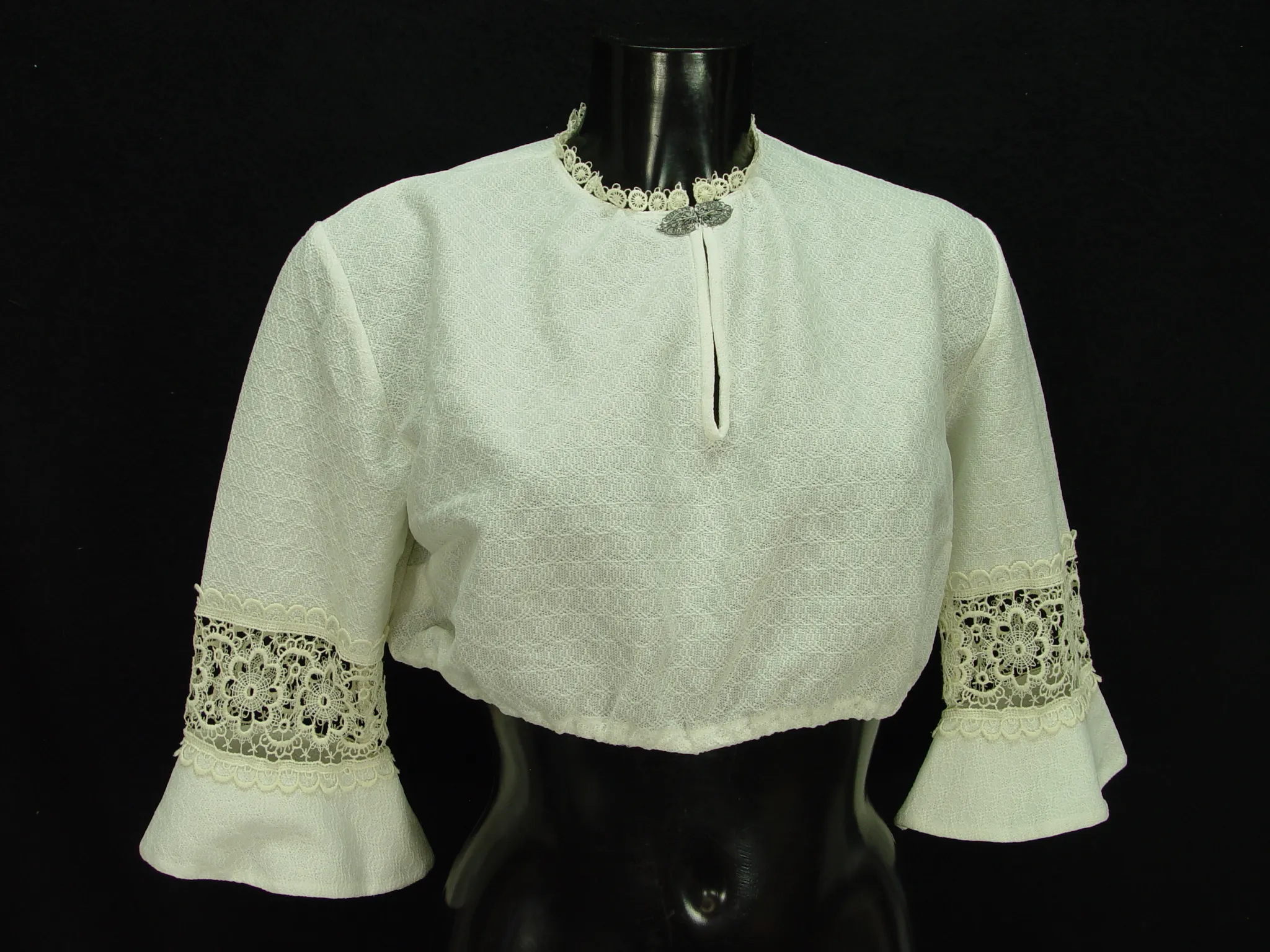 Gr.42 Dirndlbluse Bluse für Dirndl Trachtenbluse B7078